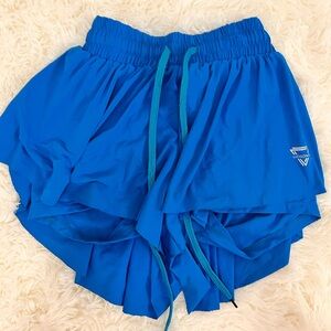 Blue Butterfly Shorts - Size S